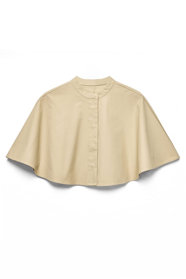 Light Beige Cape i bomull
