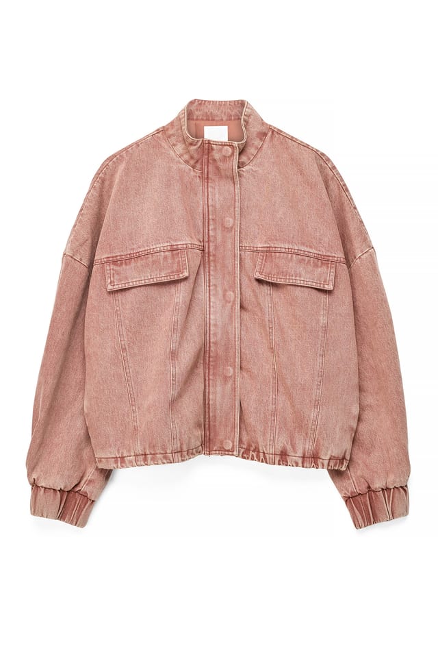 Mauve Gekürzte Twilljacke