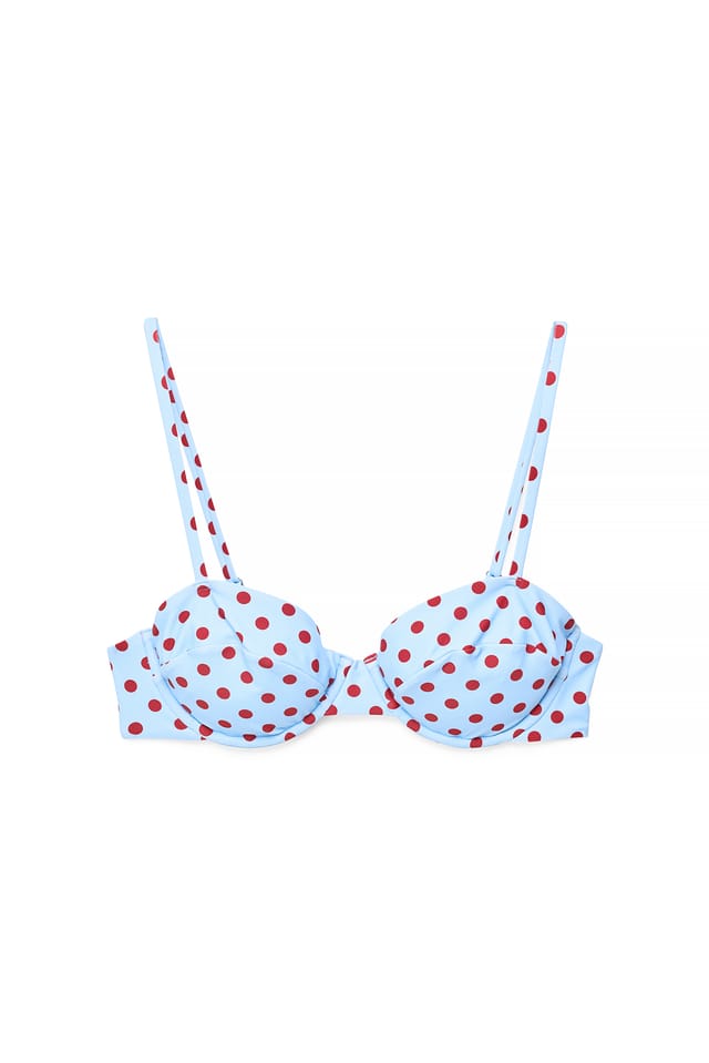 Dots Bikinitop med prikker og bøjle