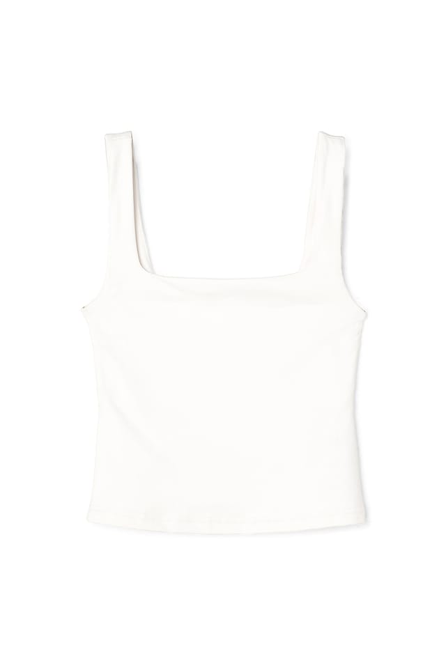 Offwhite Dubbelvikt singlet