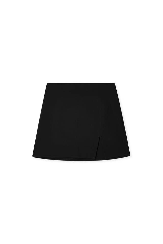 Black Minirock mit Schlitz