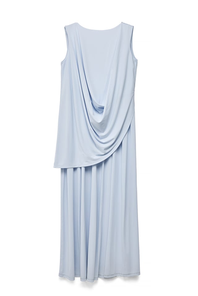 Blue Draperet maxikjole