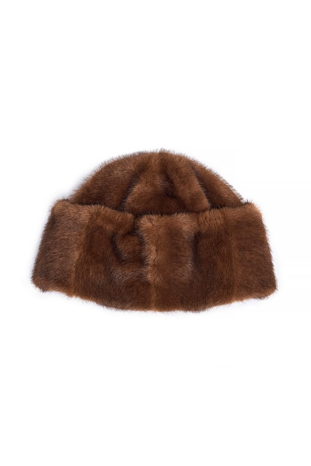 Brown Faux Fur Hat