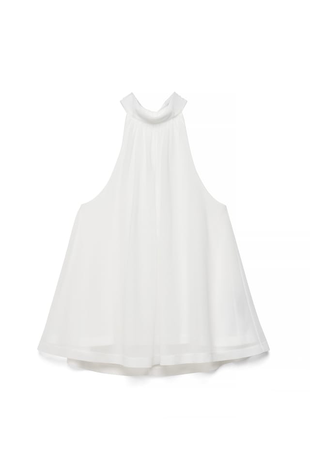 Offwhite Vid krage topp