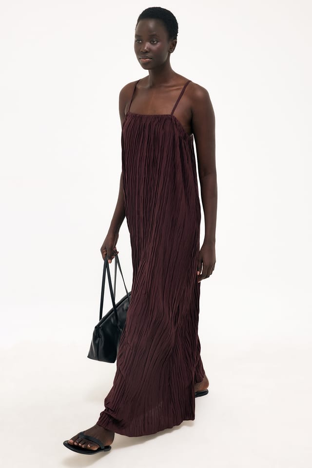 Brown luftiges Maxikleid