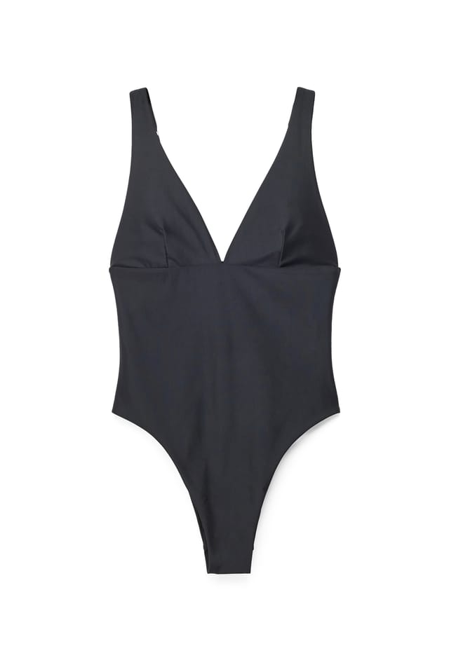 Black High Apex Swimsuit