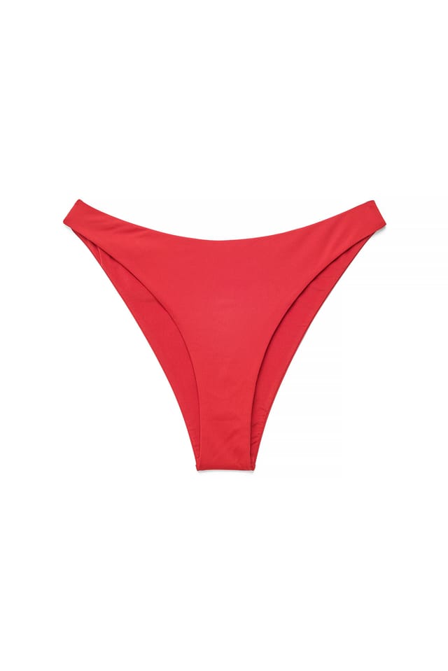 Red High Cut Bikini Panty