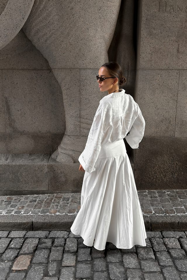 Offwhite Maxi Skirt