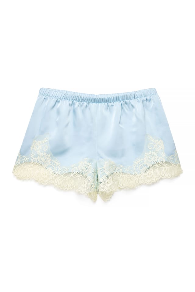 Blue Short en dentelle
