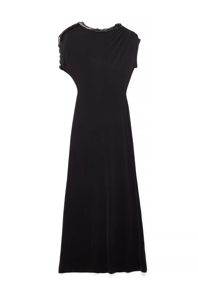 Black Lace Maxi Dress