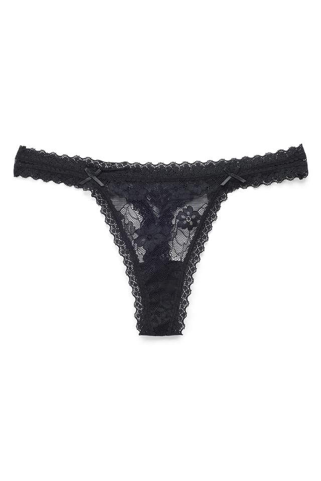 Black Tanga en dentelle