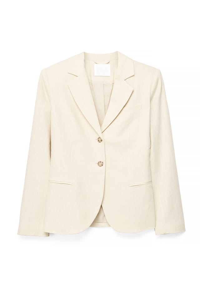 Sand Blazer ajusté en lin mélangé