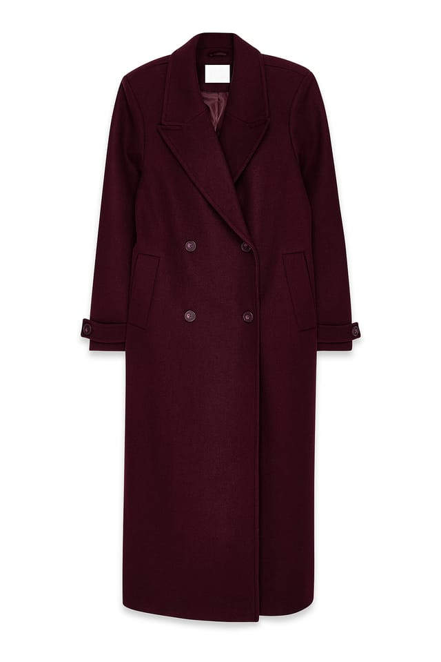 Plum Long Coat