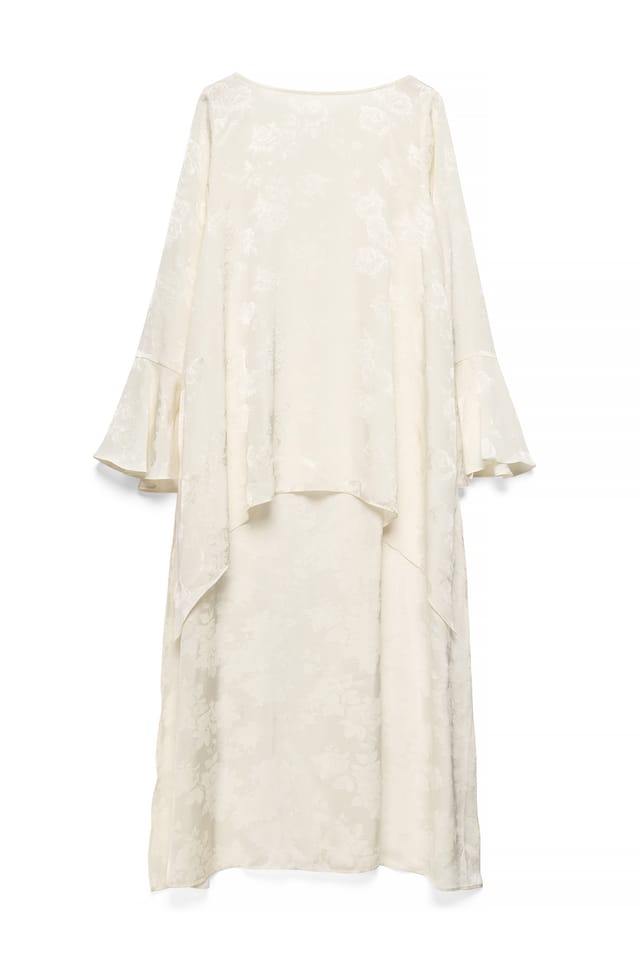 Offwhite Long Sleeve Jaquard Top