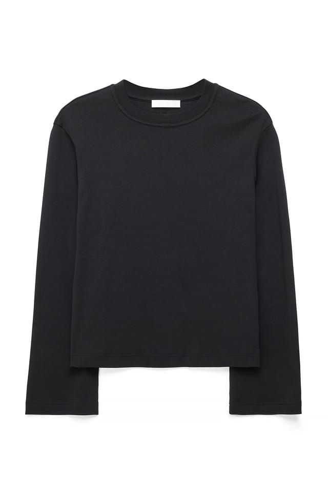 Black Long Sleeve Oversized T-Shirt