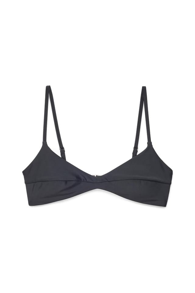 Black Bikinitopp med låg kupa