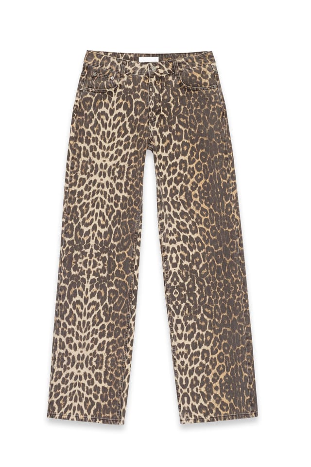 Leoprint Low Waist Leopard Denim