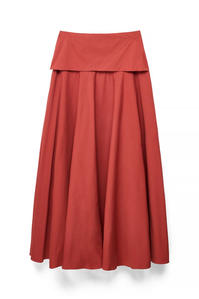 Rustic Red Maxinederdel