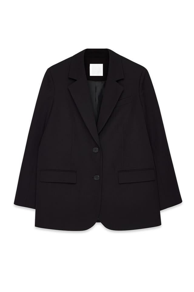 Black Maxi Oversized Blazer