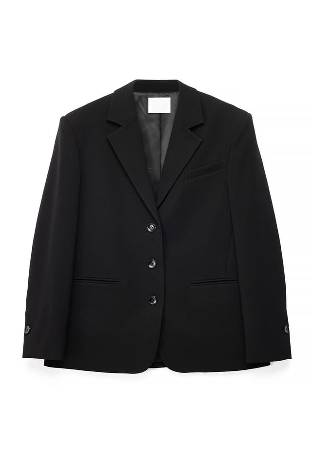 Black Oversized maxiblazer