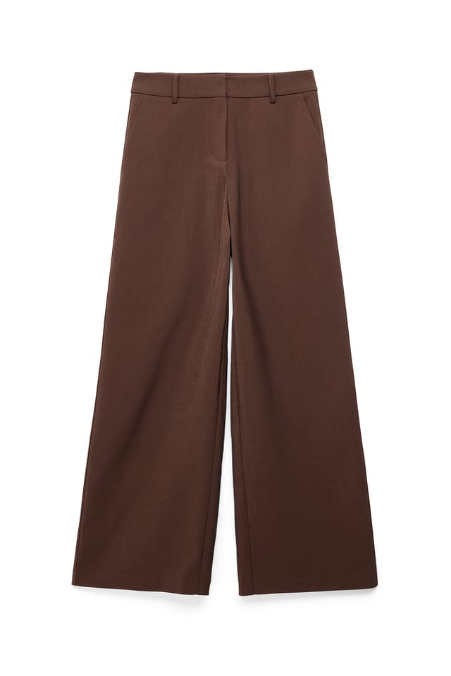 Dark Brown Hosen mit mittlerer Bundhöhe