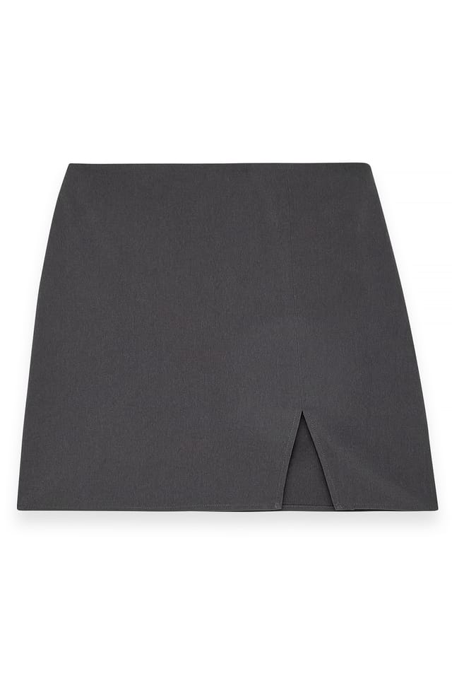 Grey Minirok met split