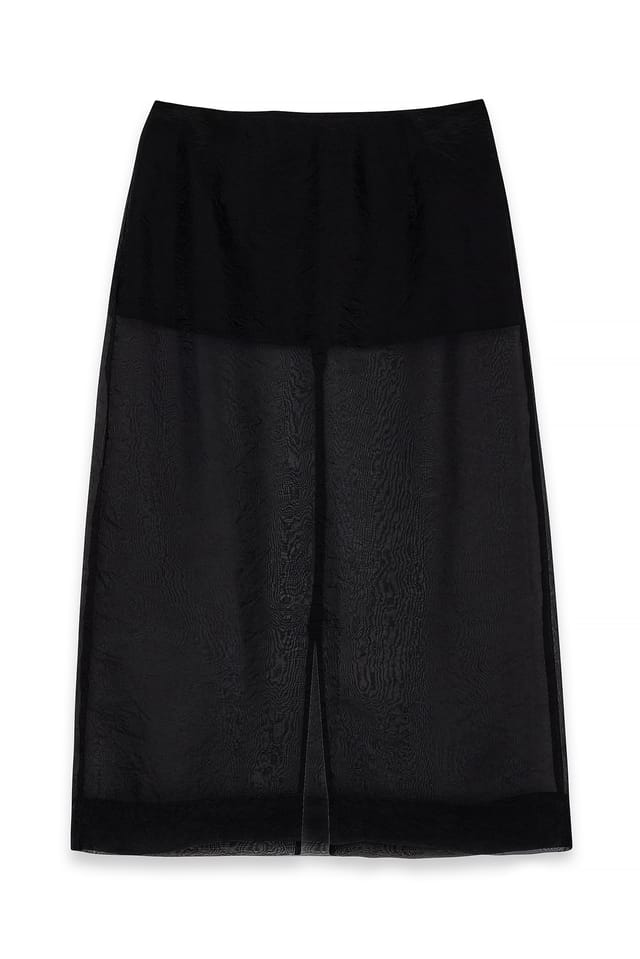 Black Organza Skirt