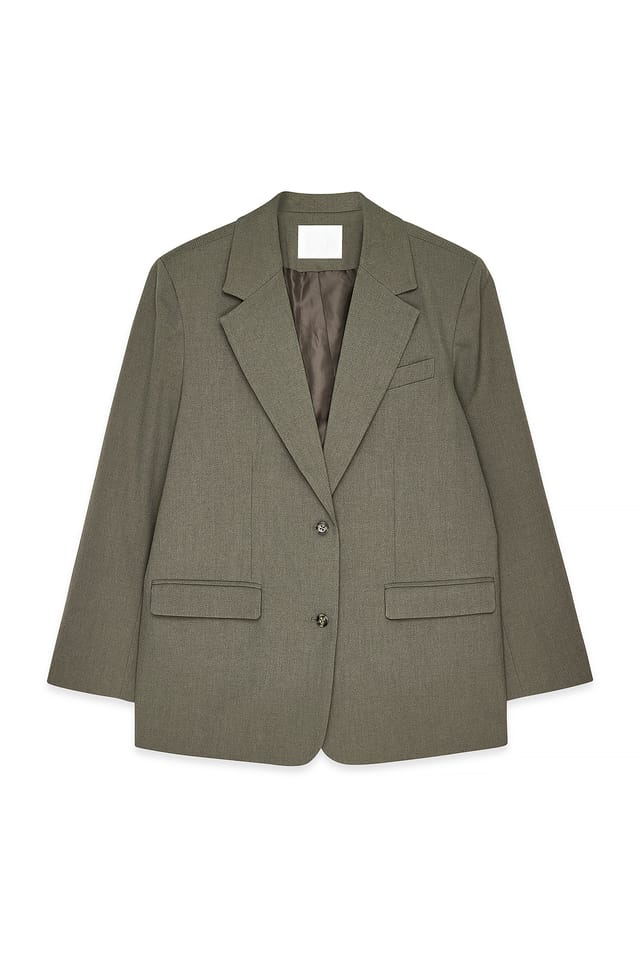 Green Oversized melerad blazer