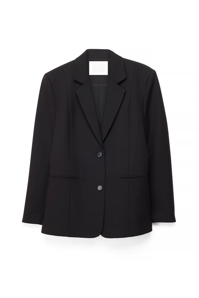 Black Übergroßer Blazer