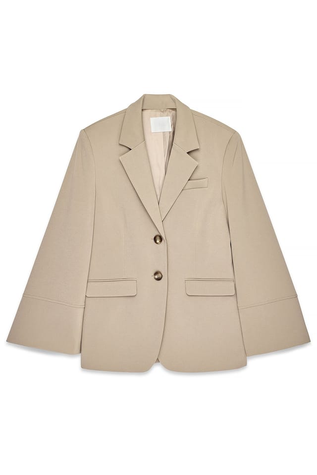 Taupe Blazer oversize