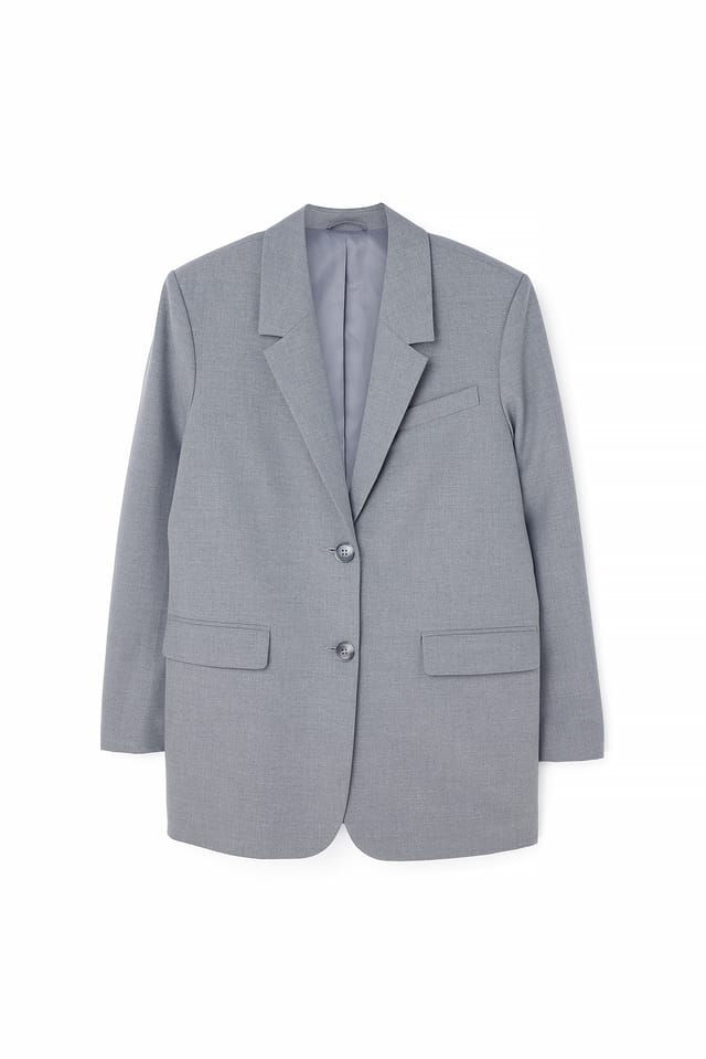 Light Grey Oversized Blazer