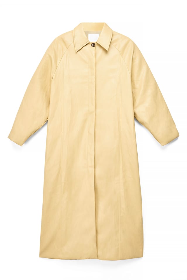 Caramel Oversized PU Coat