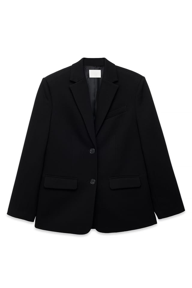 Black Oversized blazer i twill