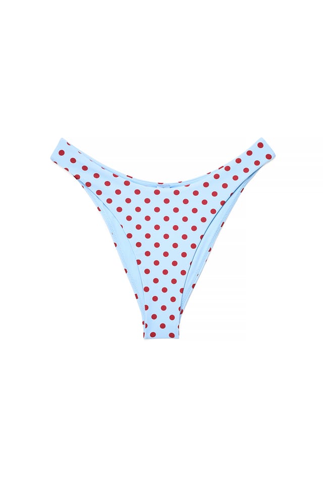 Dots Bikinitrusse med V-form og print
