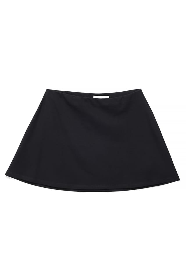 Black Punto Skater Skirt
