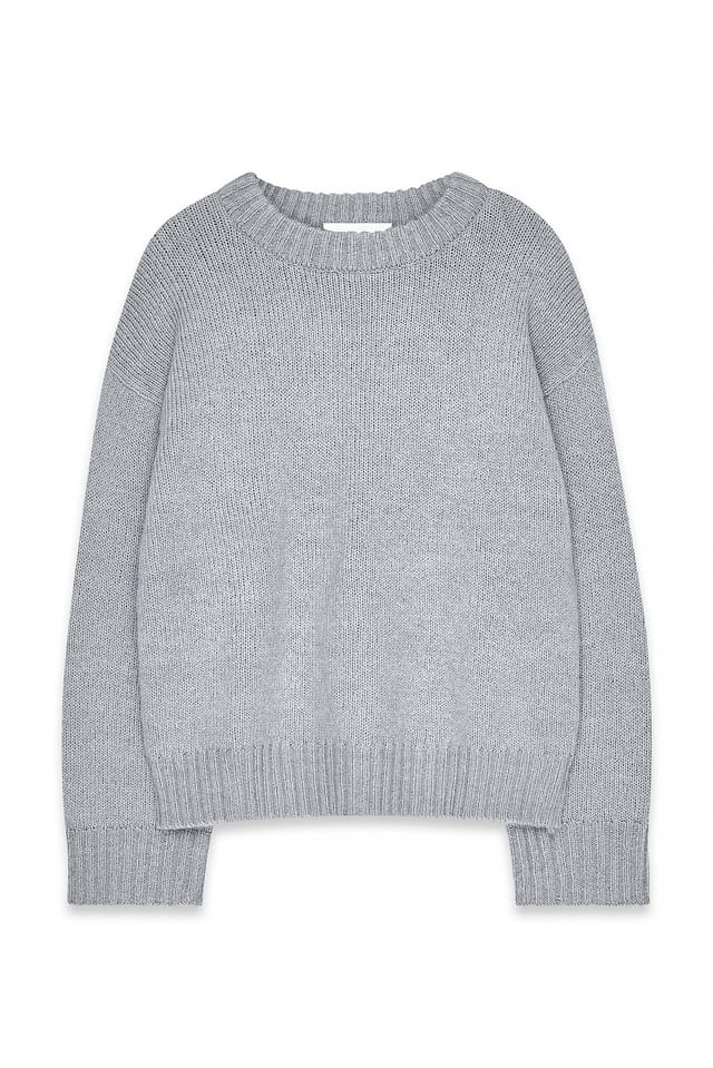 Grey Pull en maille de laine mélangée à encolure ronde