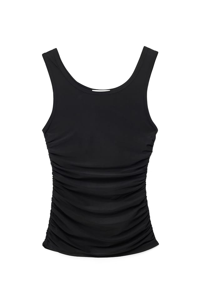 Black Sheer Tank Top