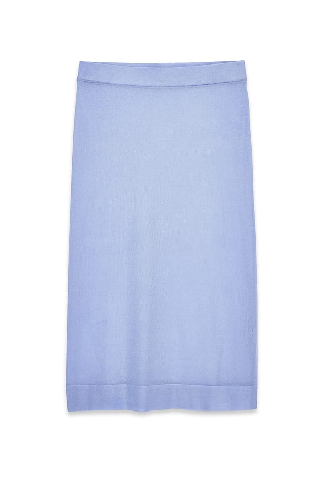 Lilac Sheer Thin Knitted Skirt