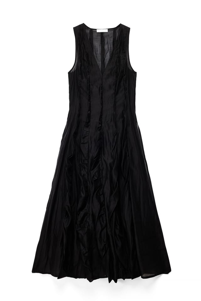 Black Sleeveless Maxi Dress