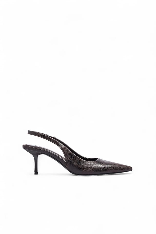 Brown Slingback Pumps