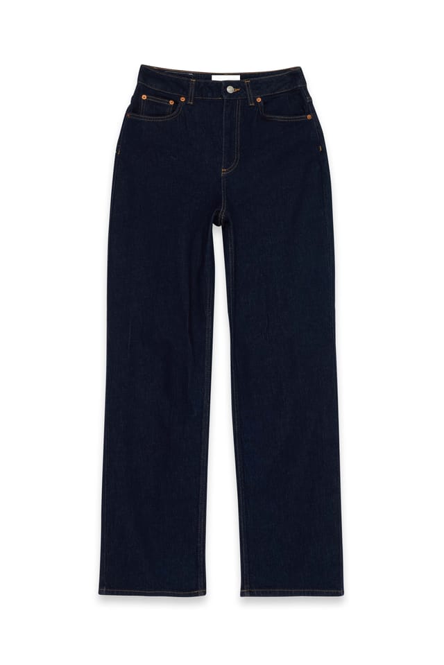 Rinse Wash Raka jeans med hög midja