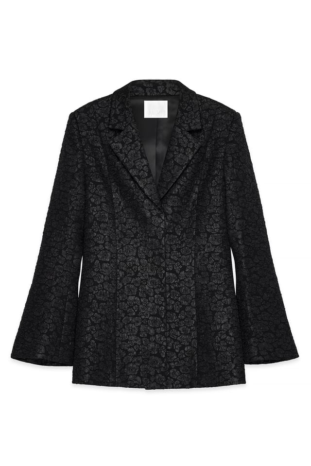 Black Structured Regular Blazer