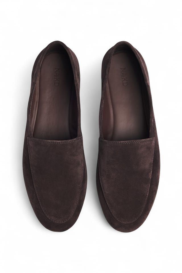 Brown Suede Loafers