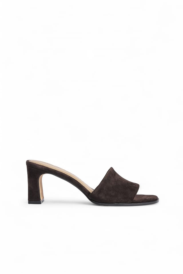 DK Brown Suede Mules