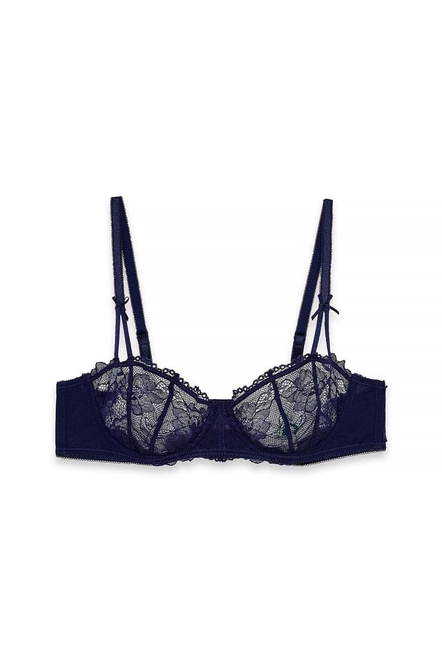 Navy Sugar Bow Balconette Bra