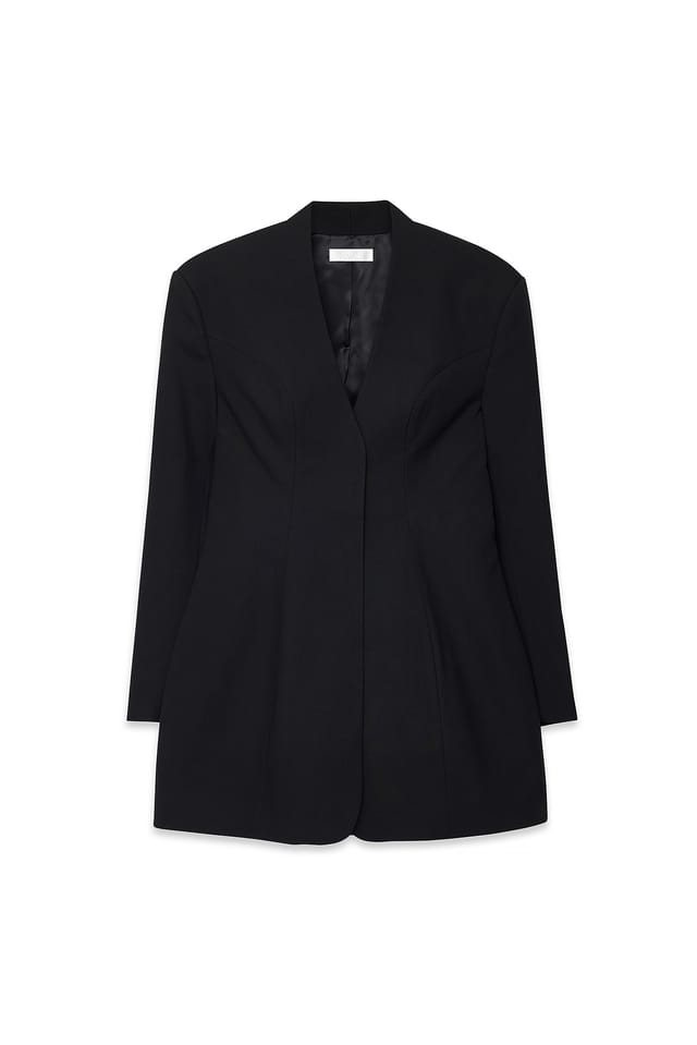 Black Skräddarsydd sculpted blazer-miniklänning