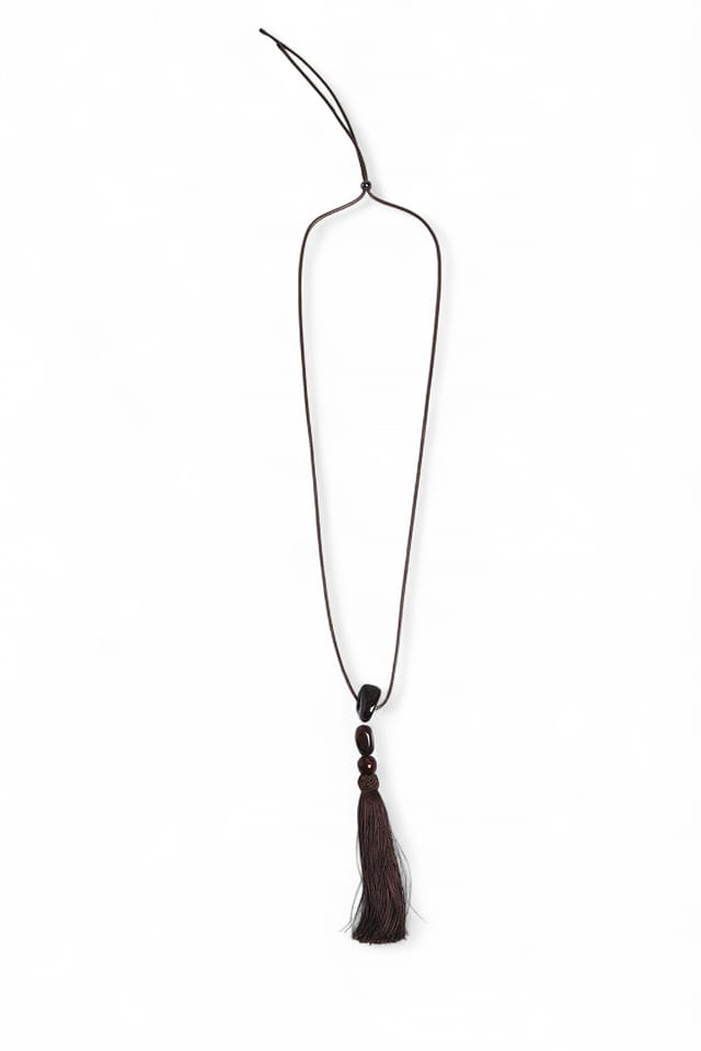 Brown Tassel Necklace