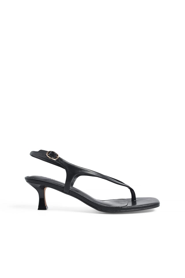 Black Thong Heels