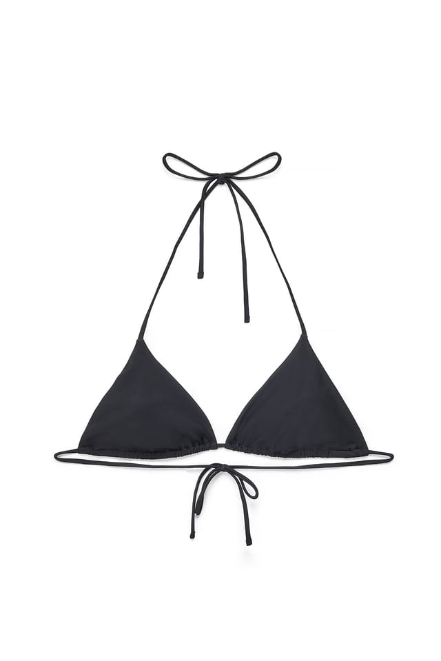Black Triangel-Bikini-Oberteil