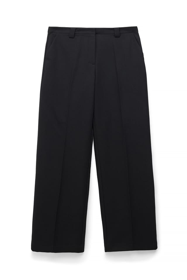Black Anzughose aus Twill